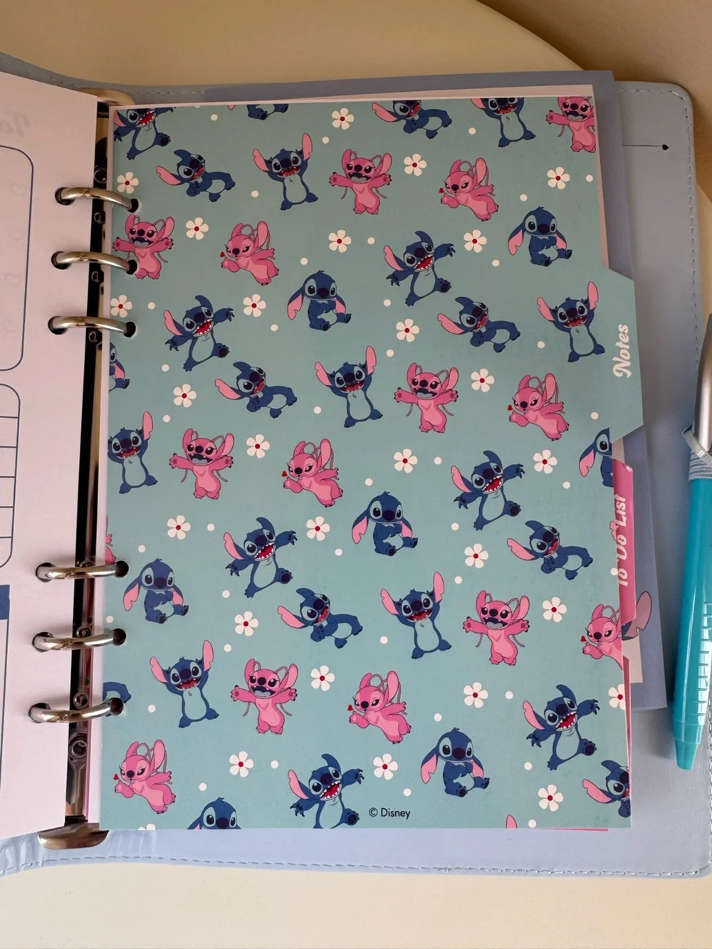 Disney Primark Stitch and Angel Notebook Binder